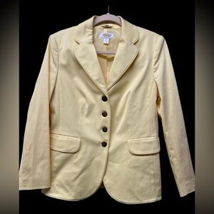 Talbots Yellow Blazer with Button Detail Size 8P